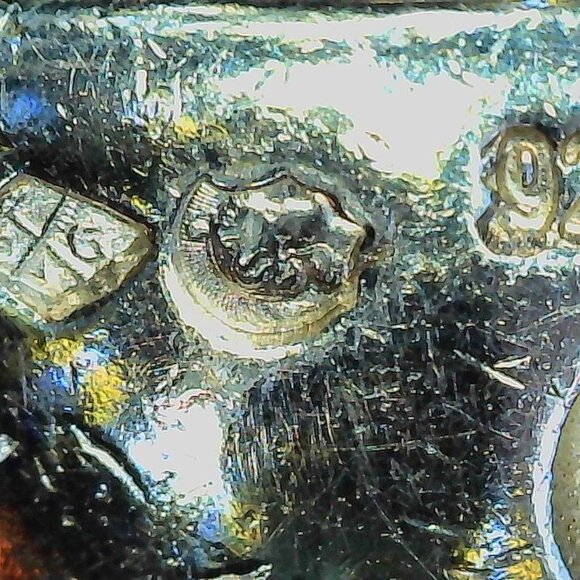 Chanel Sterling Silver Logo Engraved Half Hoop Clip On Earrings Authenticated - Picture 16 of 16